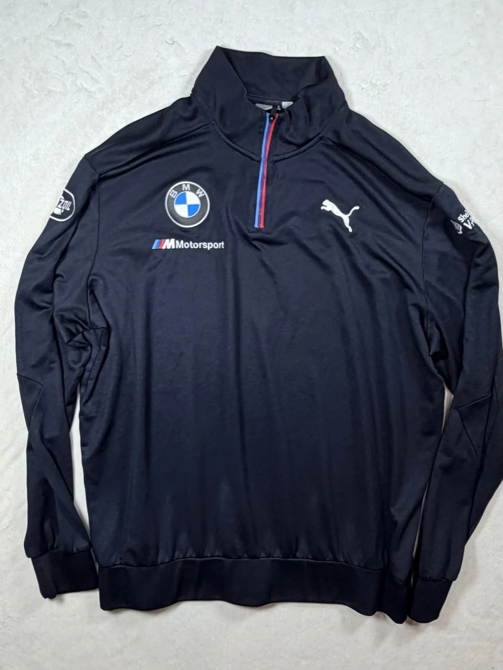 XL Official Puma x BMW //M M Power Motorsport Zip-Up Pullover Red & Blue Trim